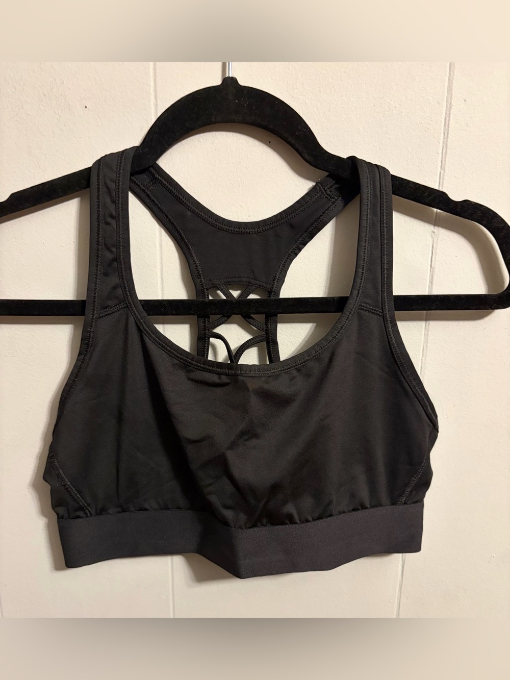 Victoria Sport Women’s Black Racerback Sports Bra - Comfortable Support